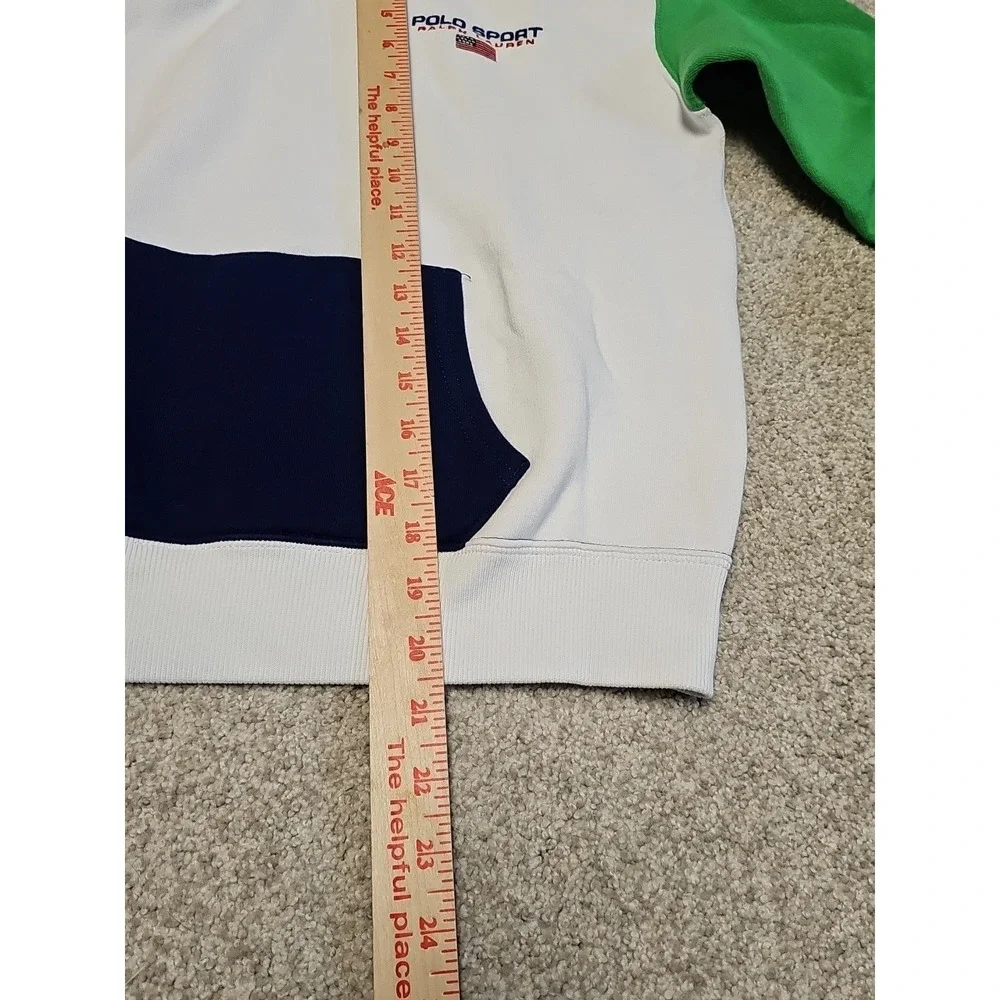 Ralph Lauren Polo Sport Kid's Navy Block Hoodie Sweatshirt Sz Kids 16 XL‎